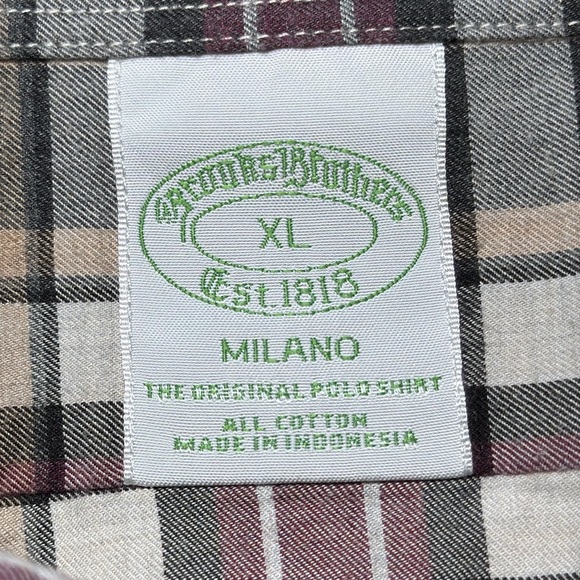 Men’s Brooks Brothers Milano Original Polo Shirt Button Down Cotton Size XL - Picture 8 of 10